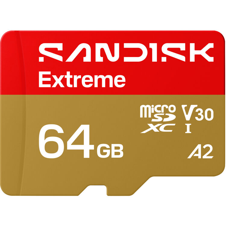 SanDisk Extreme UHS-I microSDXC Memory Card with SD Adapter