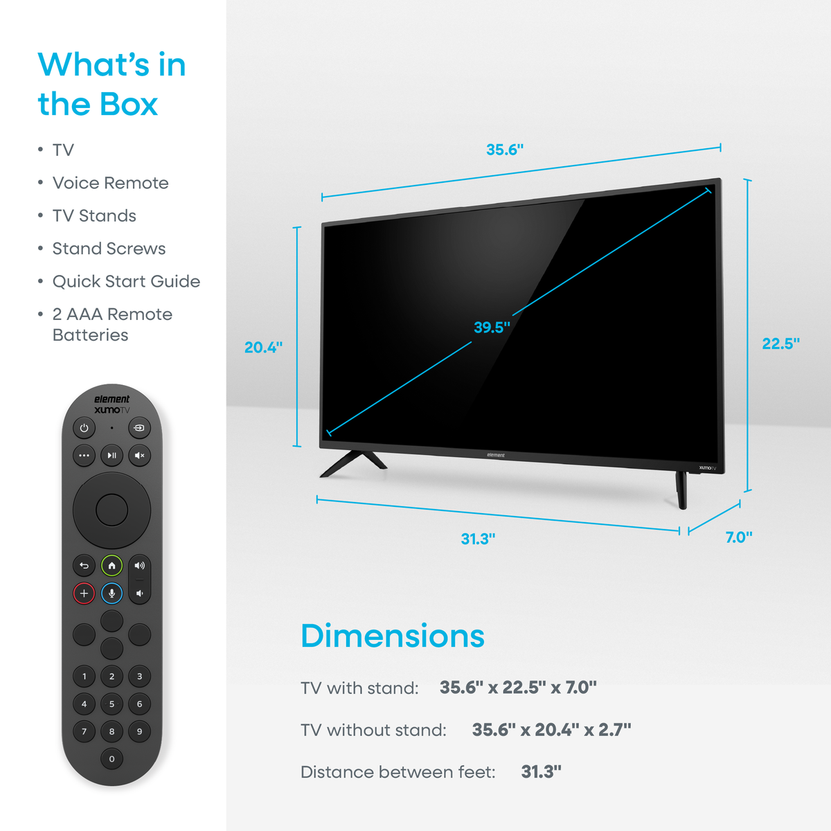 Element 40″ 1080P FHD Xumo TV