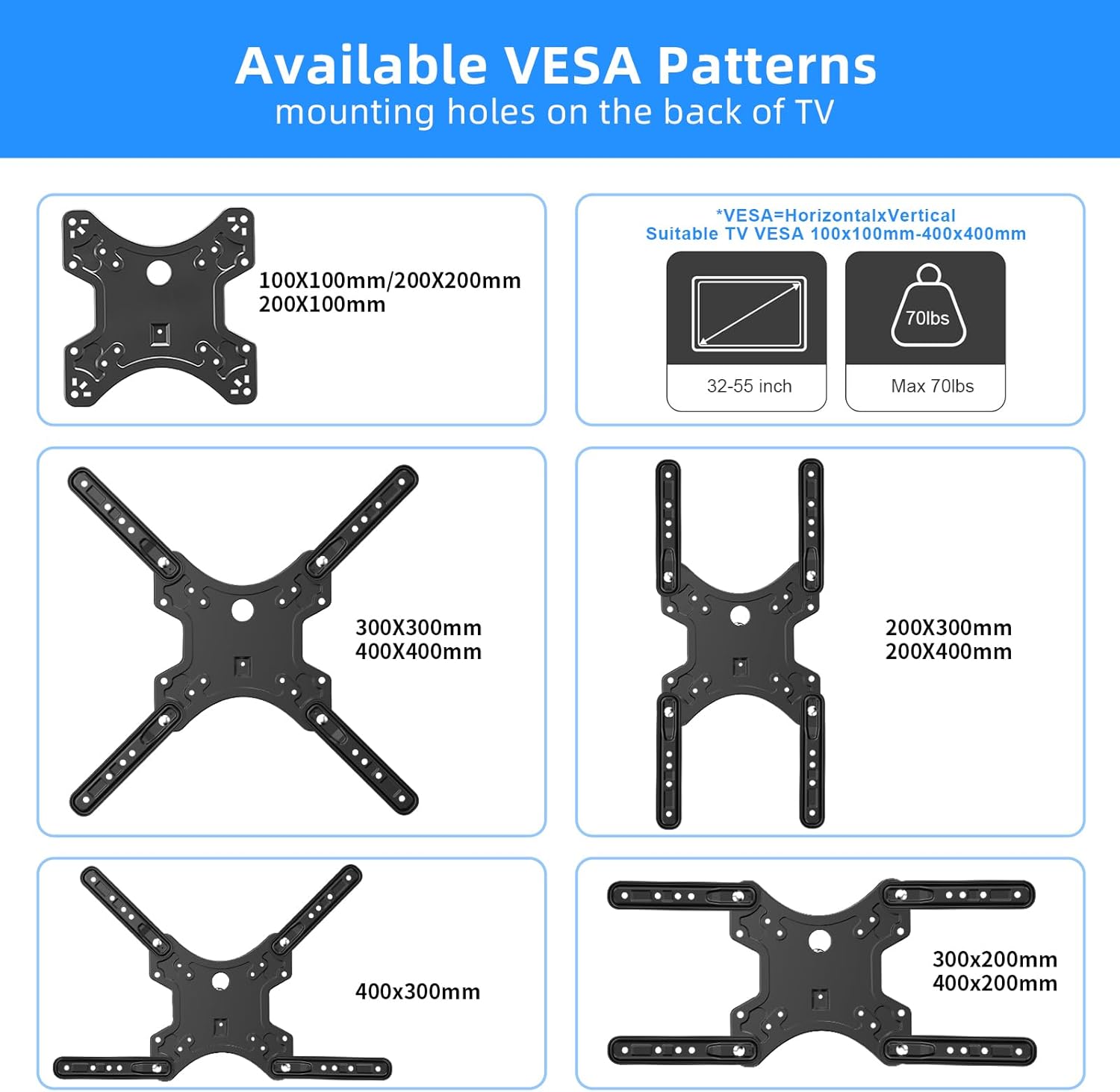 FD-L400 32-Inch To 55-Inch Full-Motion Cantilever Medium TV Wall Mount