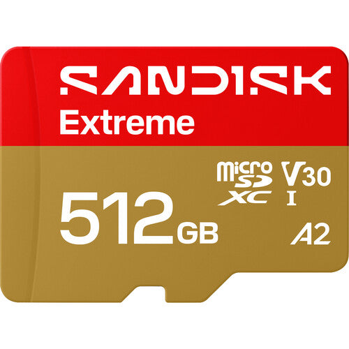 SanDisk Extreme UHS-I microSDXC Memory Card with SD Adapter