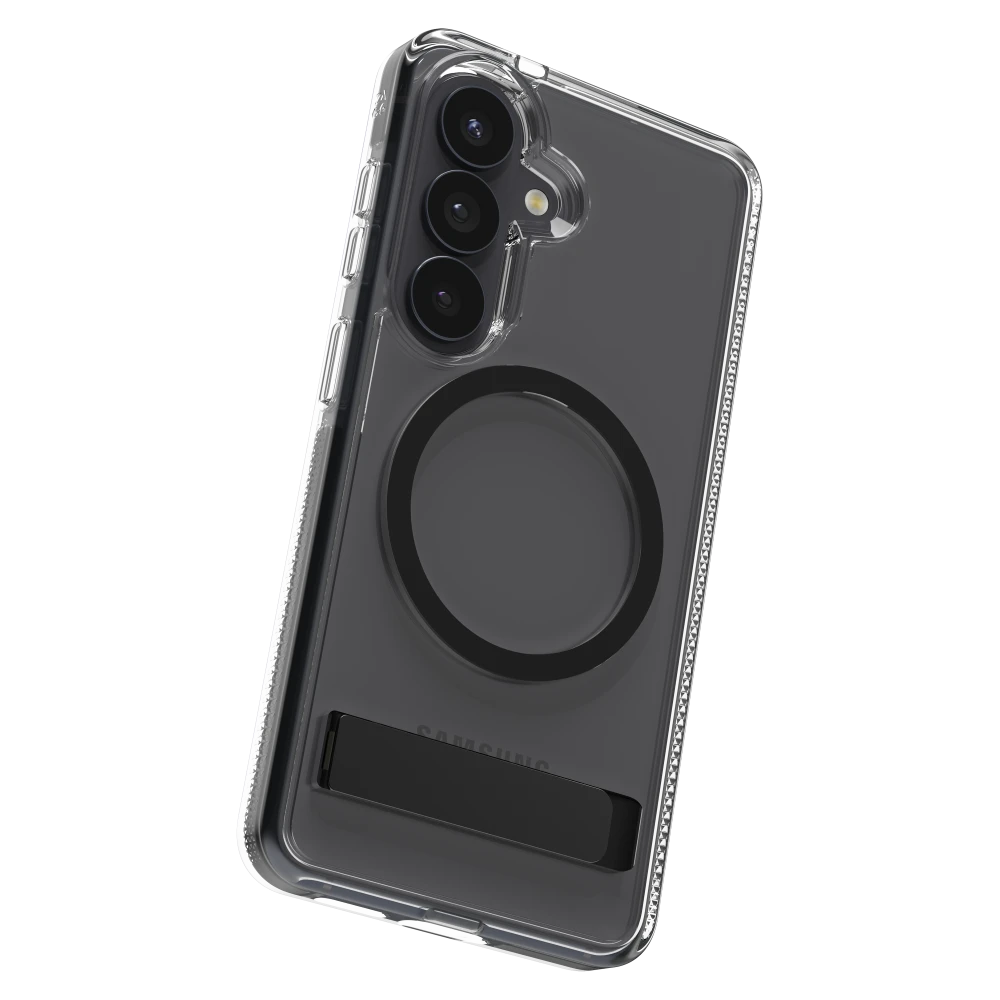 ZAGG - Santa Cruz Snap Case with Kickstand for Samsung Galaxy S26 - Black
