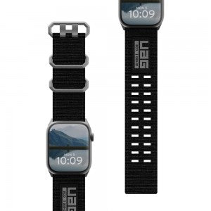 Urban Armor Gear (UAG) Nato Eco Watch Strap for Apple Watch 42mm / 44mm / 45mm / 49mm (Black)