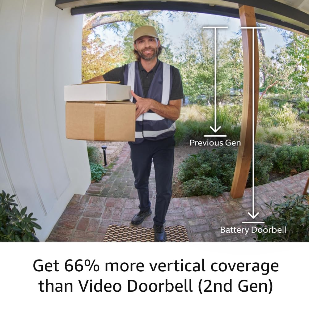 Ring Video Doorbell with Battery (2024 Model)