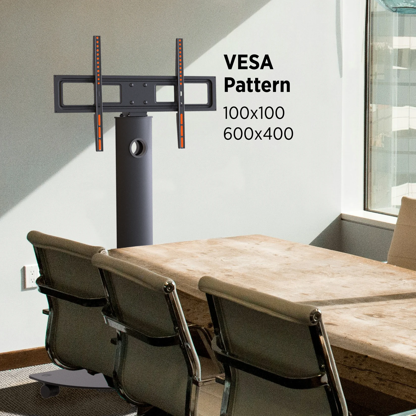 ProMounts PFCS6401 Mobile Rolling TV Stand Mount For 32"-72" TVs