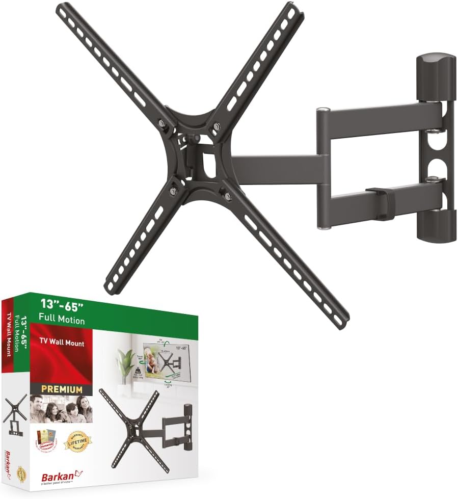 Barkan BM343 13"-65" Full Motion Articulating TV Wall Mount