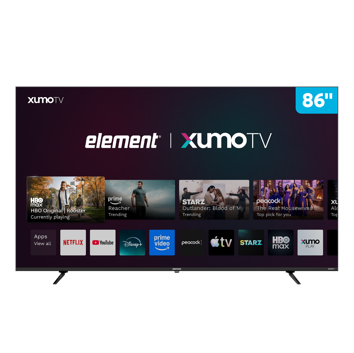 Element 86” 4K UHD HDR Frameless Xumo TV