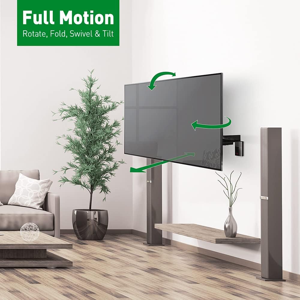 Barkan 3400F 32"-70" Full Motion Articulating Slim TV Wall Mount with Long Arm