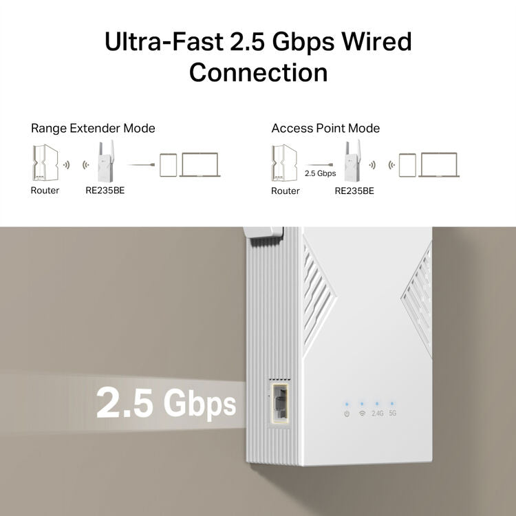 TP-Link RE223BE BE3200 Wireless Dual-Band Wi-Fi 7 Range Extender