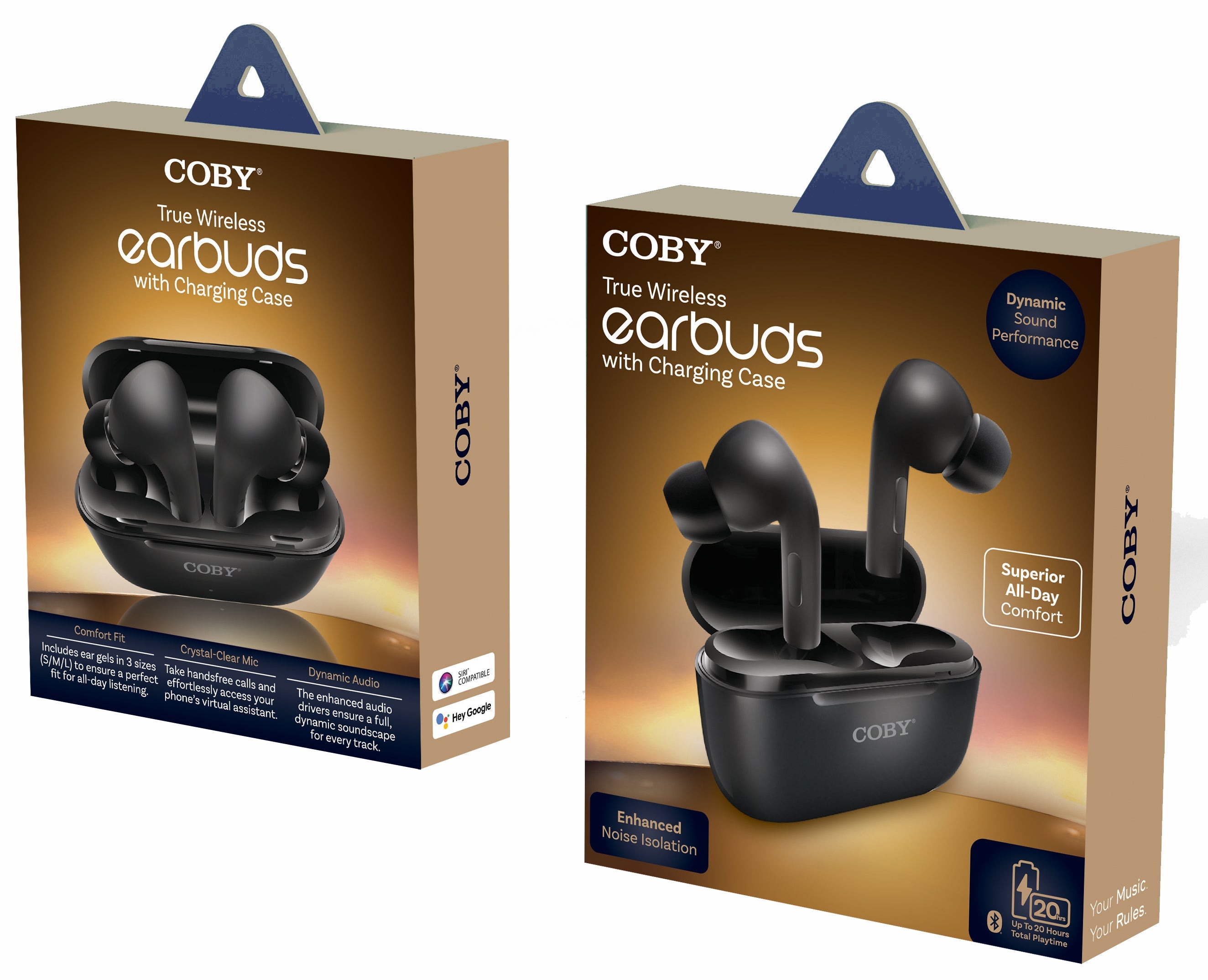 Coby CETW519 True Wireless Earbuds with Charging Case