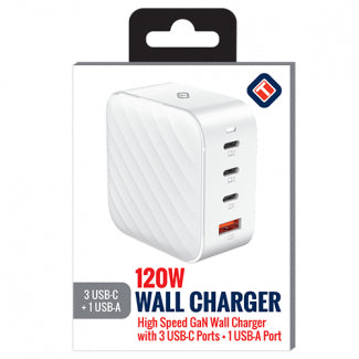 Tekya 120W GAN 4-USB Port Wall Charger