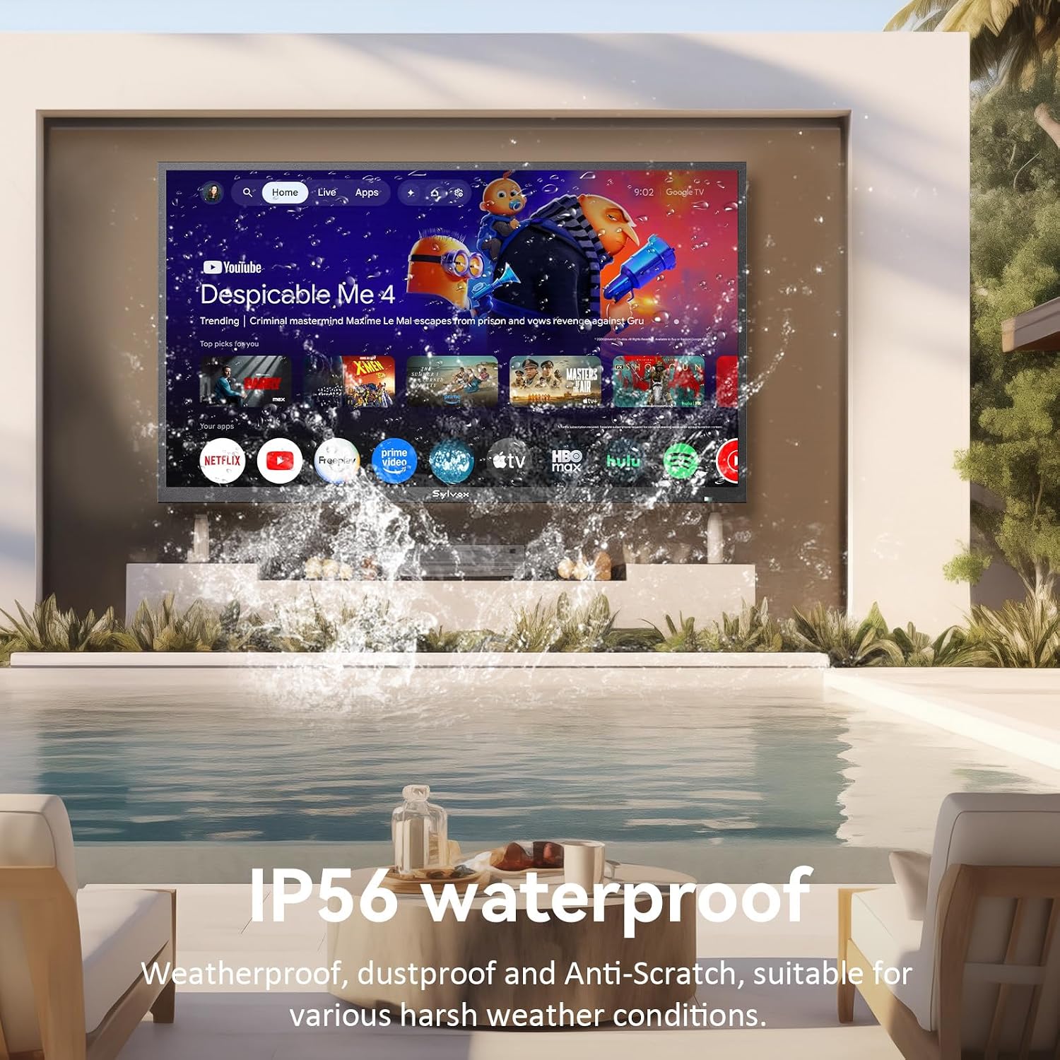 Sylvox 43" Deck Pro 3.0 Outdoor 4K Weatherproof Smart Google TV (2026)