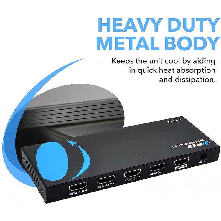 OREI UHDS-104 1x4 4K HDMI Splitter