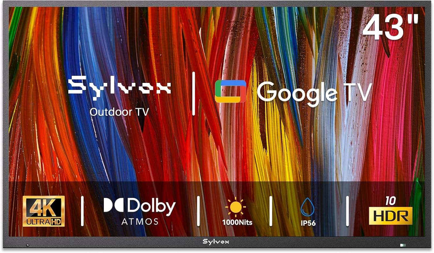 Sylvox 43" Deck Pro 3.0 Outdoor 4K Weatherproof Smart Google TV (2026)
