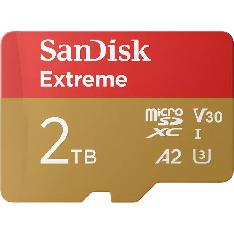 SanDisk Extreme UHS-I microSDXC Memory Card with SD Adapter