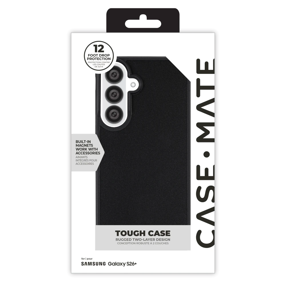 Case-Mate - Tough Case with Magnet for Samsung Galaxy S26 Plus - Black