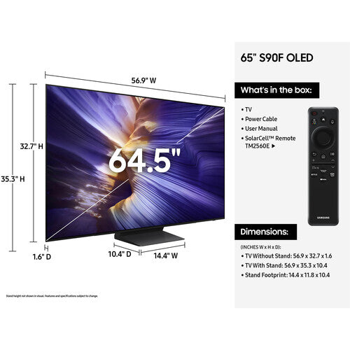 Samsung S90F 65" HDR 4K UHD OLED Smart TV (2025)