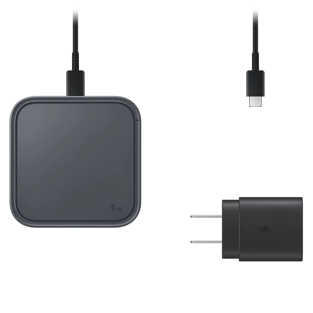 Samsung Super Fast 15W Wireless Charger and Travel Adapter (Gray)