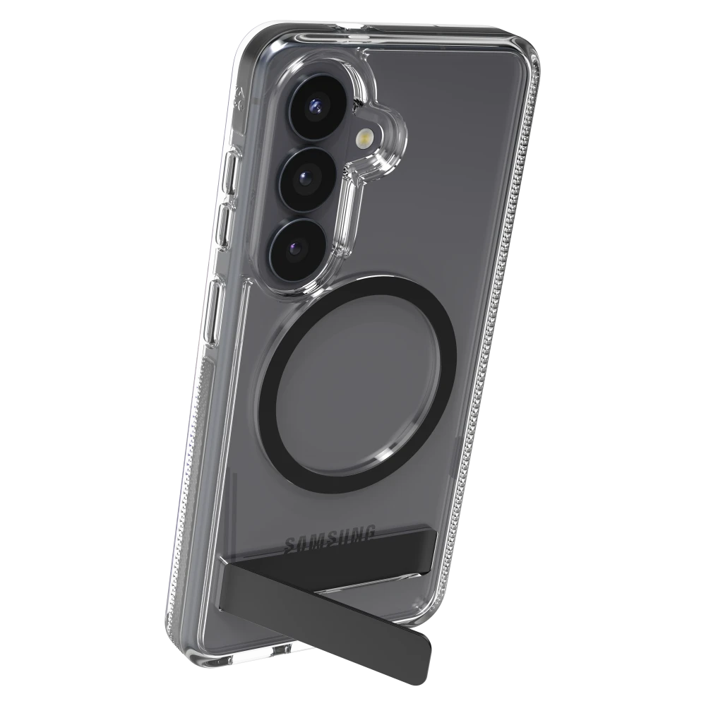 ZAGG - Santa Cruz Snap Case with Kickstand for Samsung Galaxy S26 - Black