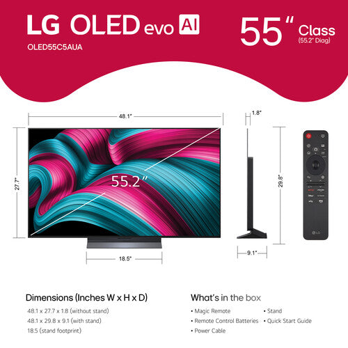 LG OLED evo AI C5 55" 4K HDR Smart TV