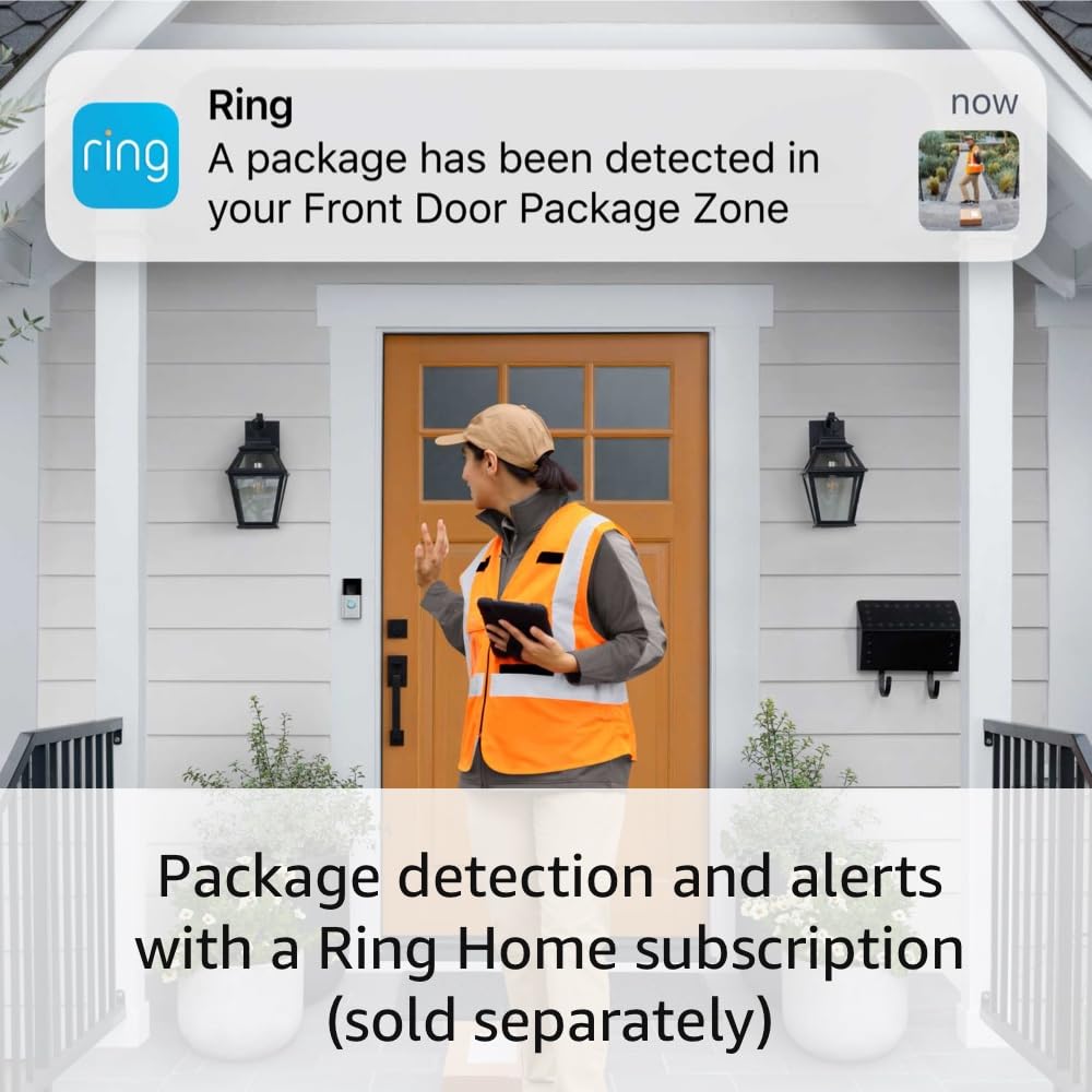 Ring Video Doorbell with Battery (2024 Model)