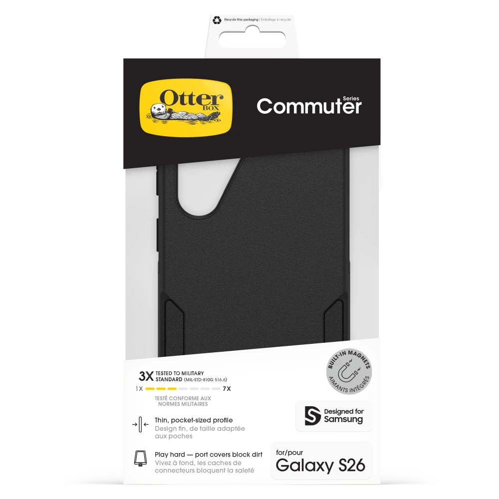 OtterBox - Commuter Magnetic Case for Samsung Galaxy S26 - Black