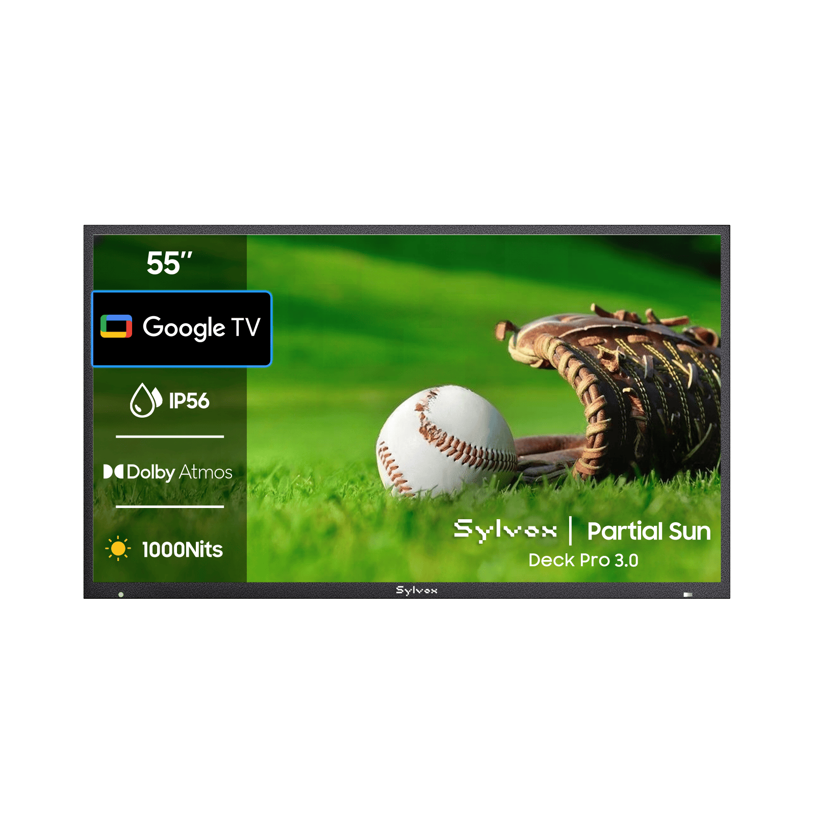 Sylvox 55" Deck Pro 3.0 Outdoor 4K Weatherproof Smart Google TV (2026)
