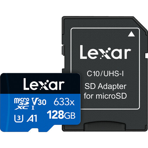 Lexar High-Performance 633x UHS-I microSDXC Memory Card with SD Adapter