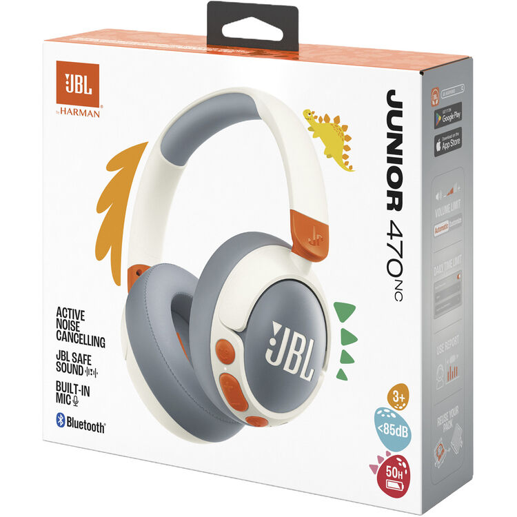 JBL Junior 470NC Noise-Canceling Wireless Over-Ear Kids Headphones