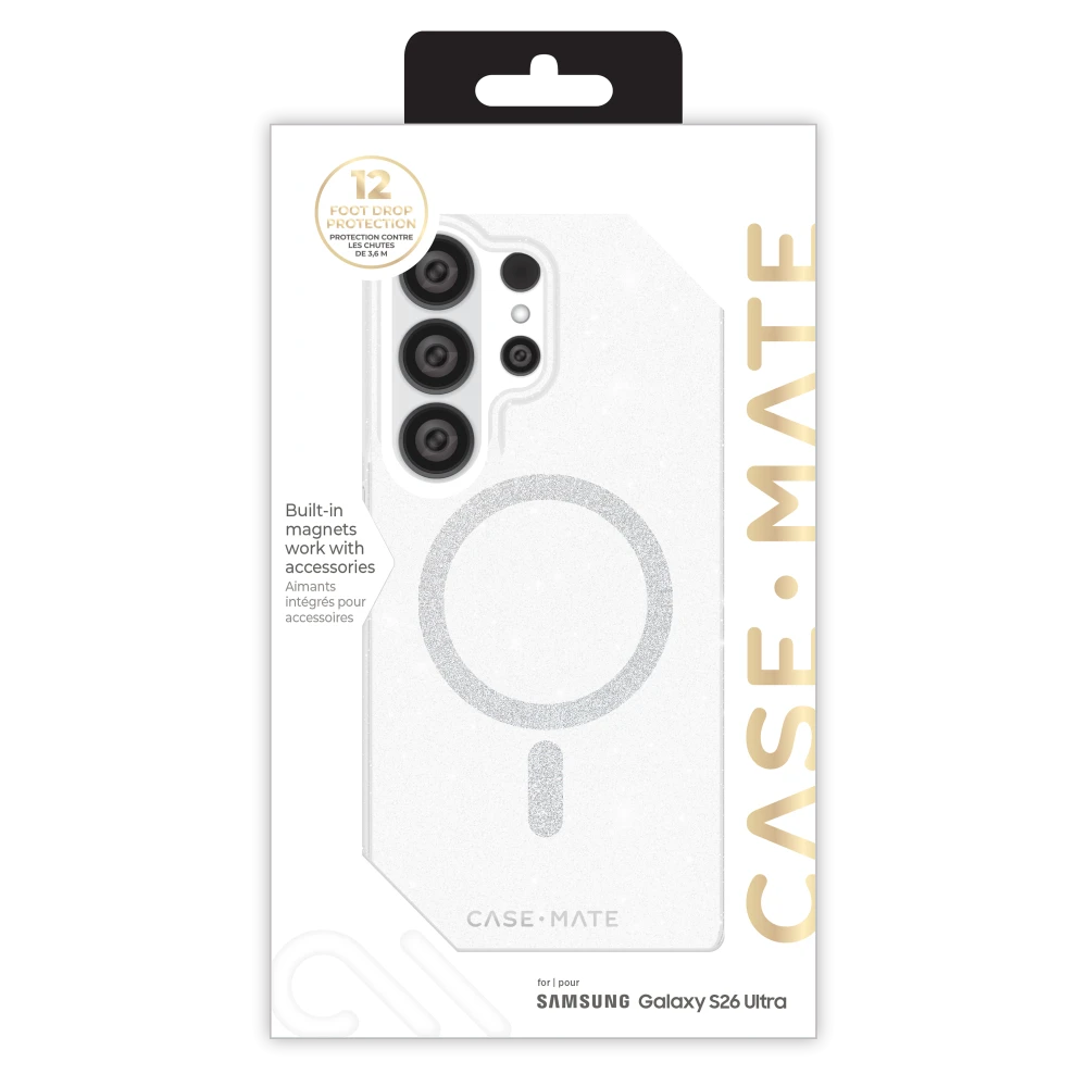Case-Mate - Twinkle Case with Magnet for Samsung Galaxy S26 Ultra - Twilight Silver