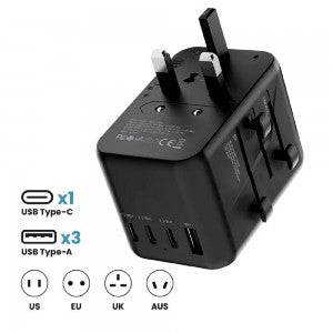 Prodigee Energee Traveler 4 USB Port Outlet Travel Adapter
