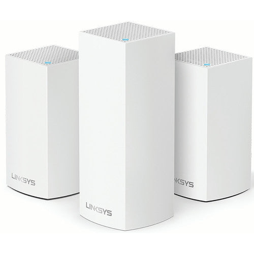 Linksys Velop Wireless AC-4800 Tri- and Dual-Band Whole Home Mesh Wi-Fi System (3 Units, White)