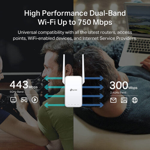 TP-Link OneMesh RE215 AC750 Wireless Dual-Band Wi-Fi Range Extender