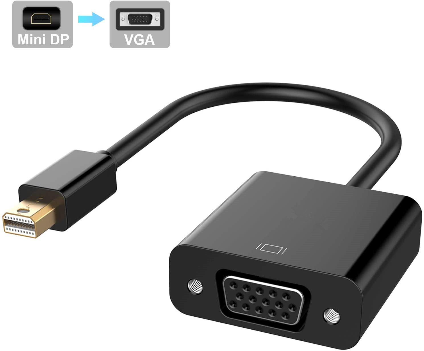 Ematic Mini Displayport/thunderbolt Male To VGA Female Adapter - Main Image