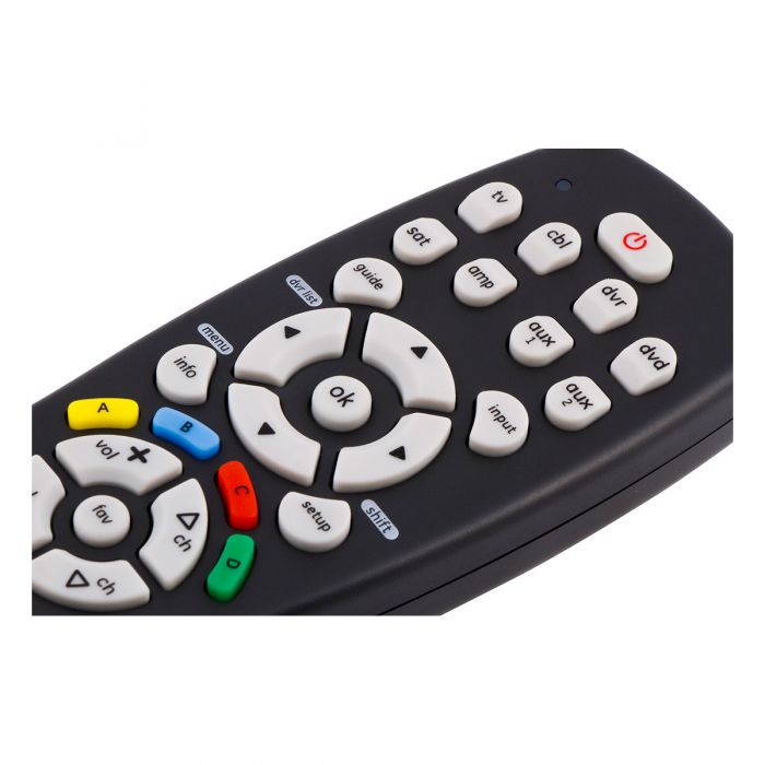 GE 34929 8-Device Universal Remote, Black