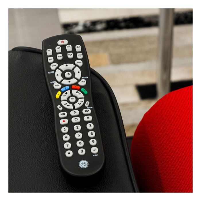 GE 34929 8-Device Universal Remote, Black