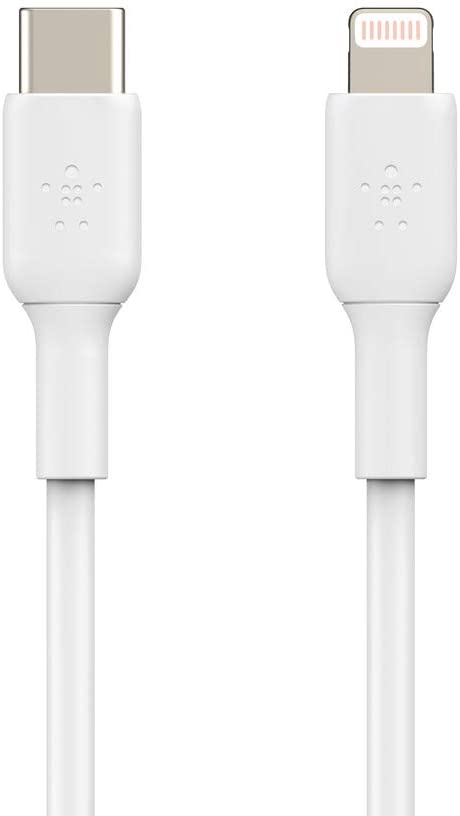 Belkin 3ft Boost Up Charge Lightning to USB-C Cable (White)