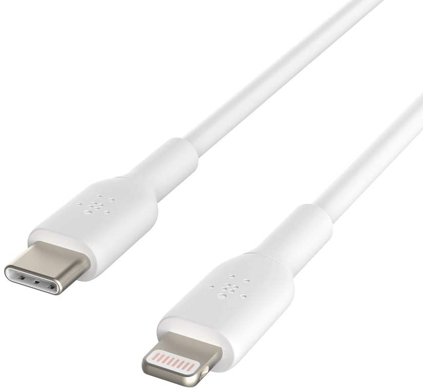 Belkin 3ft Boost Up Charge Lightning to USB-C Cable (White)