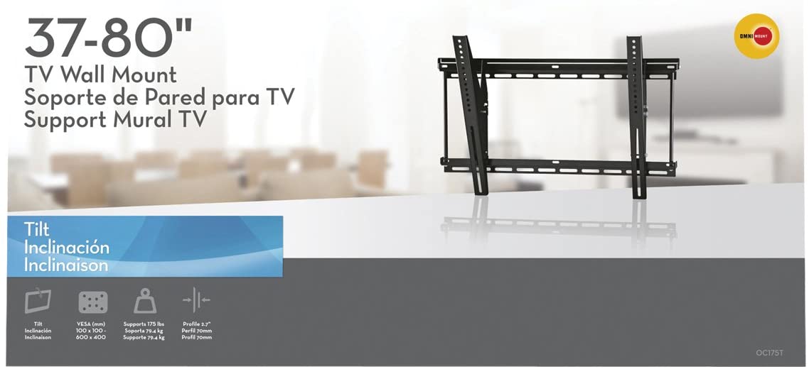 OmniMount OC175T Tilt Mount for 43”-90" TVs