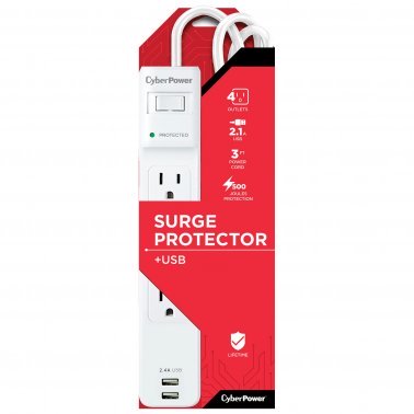 CyberPower P403URC1 4-Outlet Surge Protector