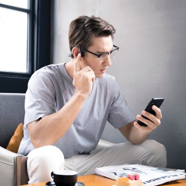 Shokz OpenMove Bone-Conduction Open-Ear Sport Headphones with Microphone