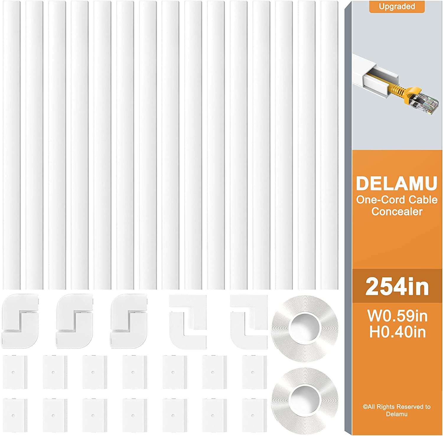 Delamu CC03 One-Cord Cable Raceway Cover