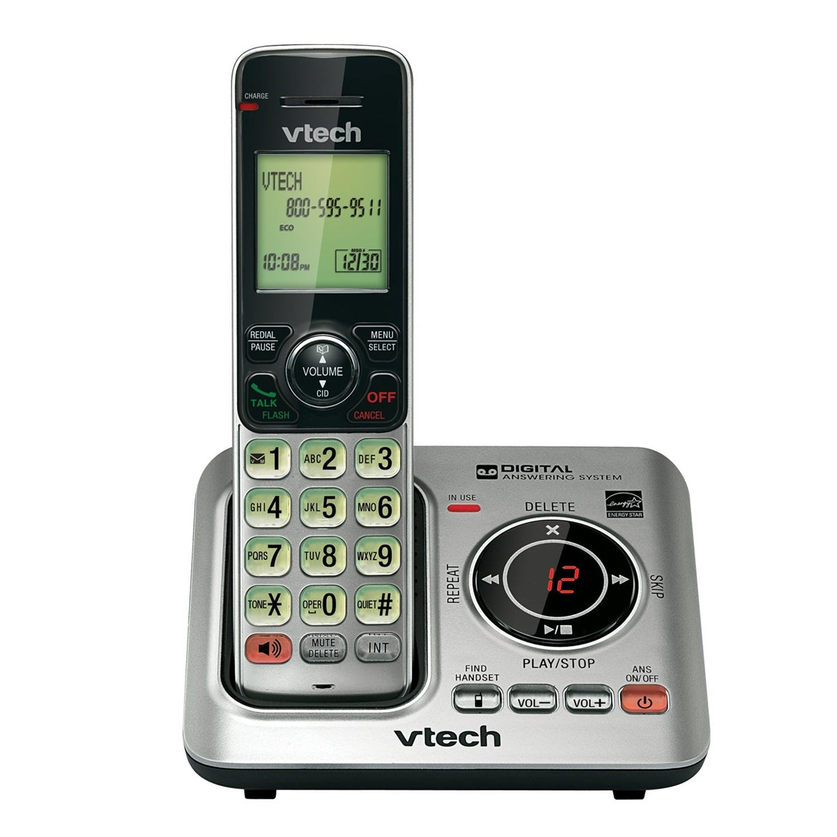VTECH CS6629 DECT 6.0 1-Handset Landline Telephone