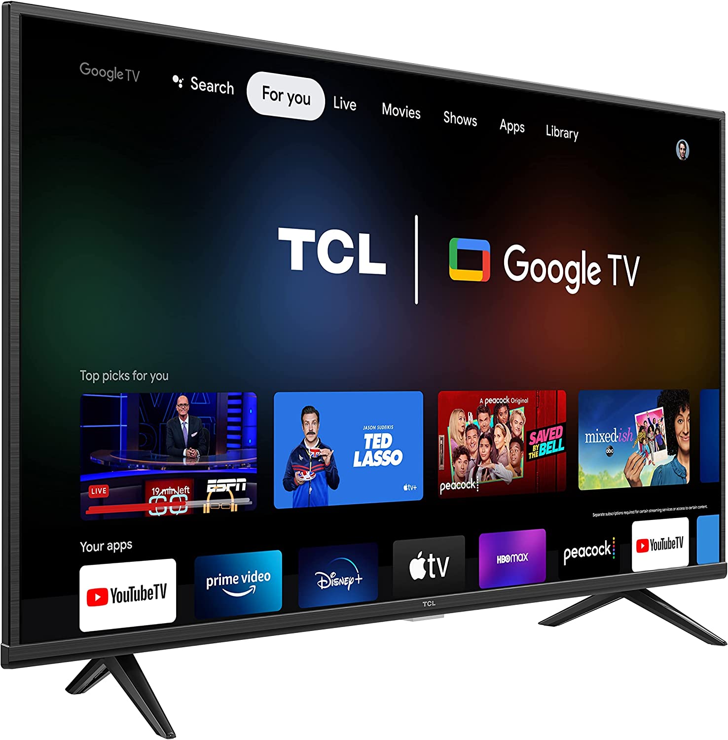 TCL 65" 65S446 UHD HDR Smart Google TV (2022 Model)