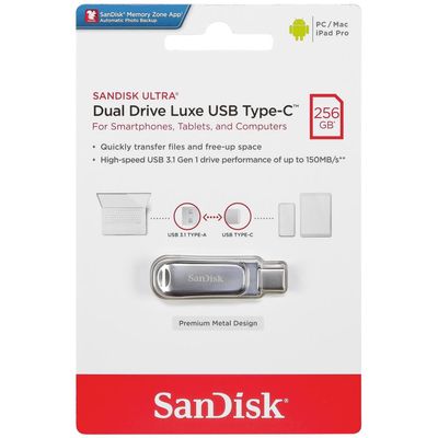 SanDisk Ultra Dual Drive Luxe USB 3.1 Flash Drive (USB Type-C / Type-A)