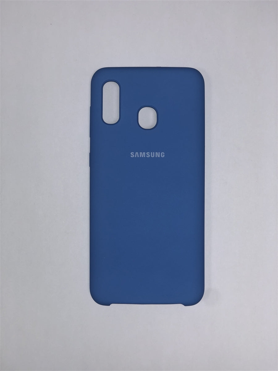 Samsung Silicone Cover for Galaxy A20 (Blue)