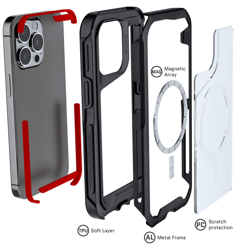 Ghostek Atomic Slim 4 Case for iPhone 13 Pro (Black)