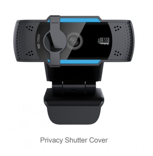 Adesso Cybertrack H5 1080p HD USB Auto Focus Webcam with Built-In Dual Microphone