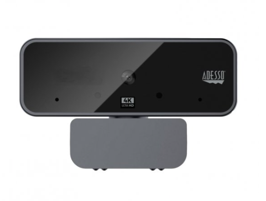 Adesso Cybertrack H6 4K Ultra HD USB Webcam with Built-In Dual Microphone and Privacy Shutter