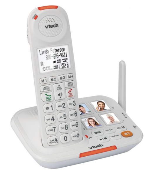 Vtech SN5127 Amplified Cordless Answering System with Big Buttons & Display