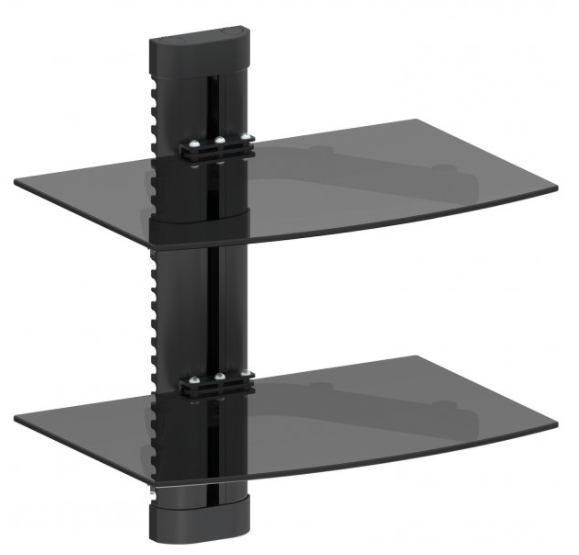 Universal ER-20G (FSH2) Double A/V Component Wall Shelf
